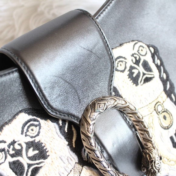 Gucci Large Embroidered Dionysus Hobo Bag with Strap - Picture 7 of 16